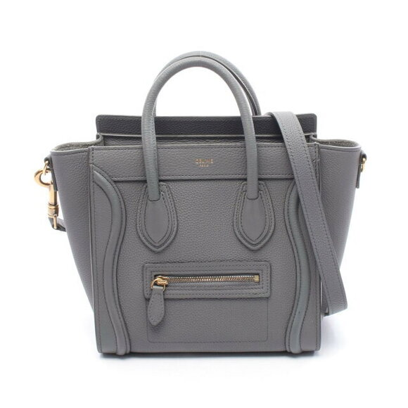 Celine Handbags - Celine Luggage Shopper Handbag Leather Gray